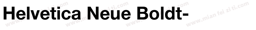 Helvetica Neue Boldt字体转换